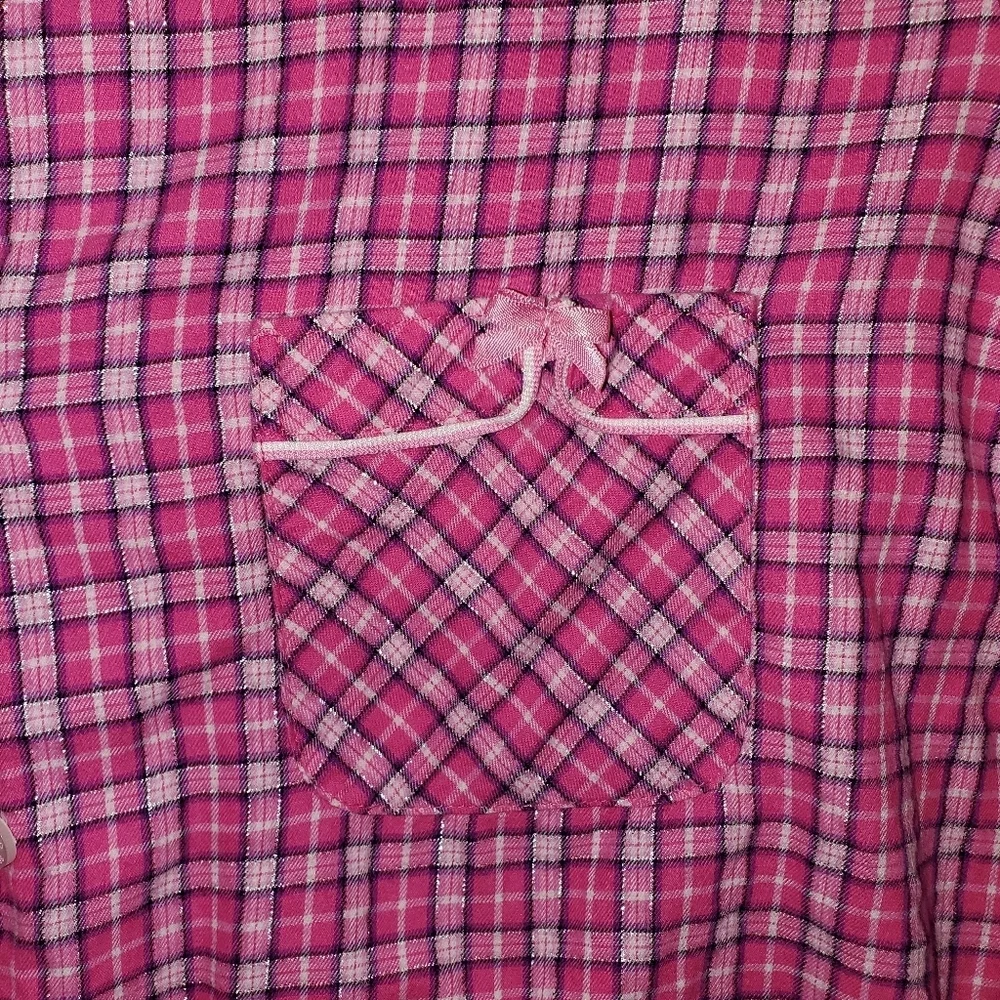 Victoria Secret Flannel Nightgown in Pink Plaid 💗 - Picture 9 of 10